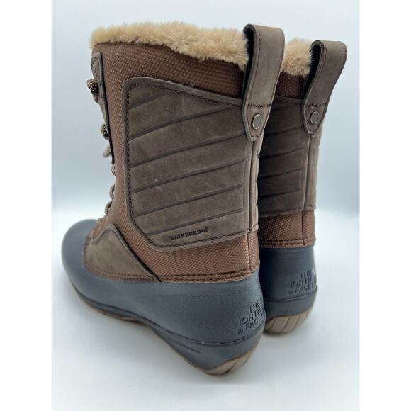 The North Face Shellista IV Mid NF0A5G2NZN3 Women's Brown Boots Size 10 - Picture 11 of 12